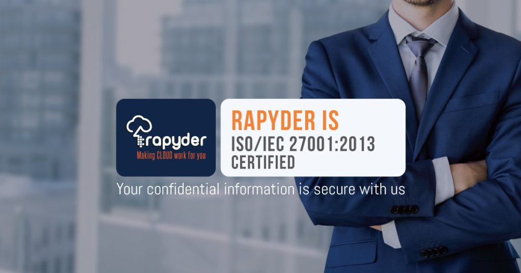 Rapyder Is ISO 27001 Certified