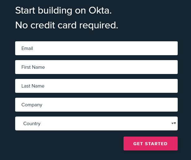 Creating an account with OKTA SAML