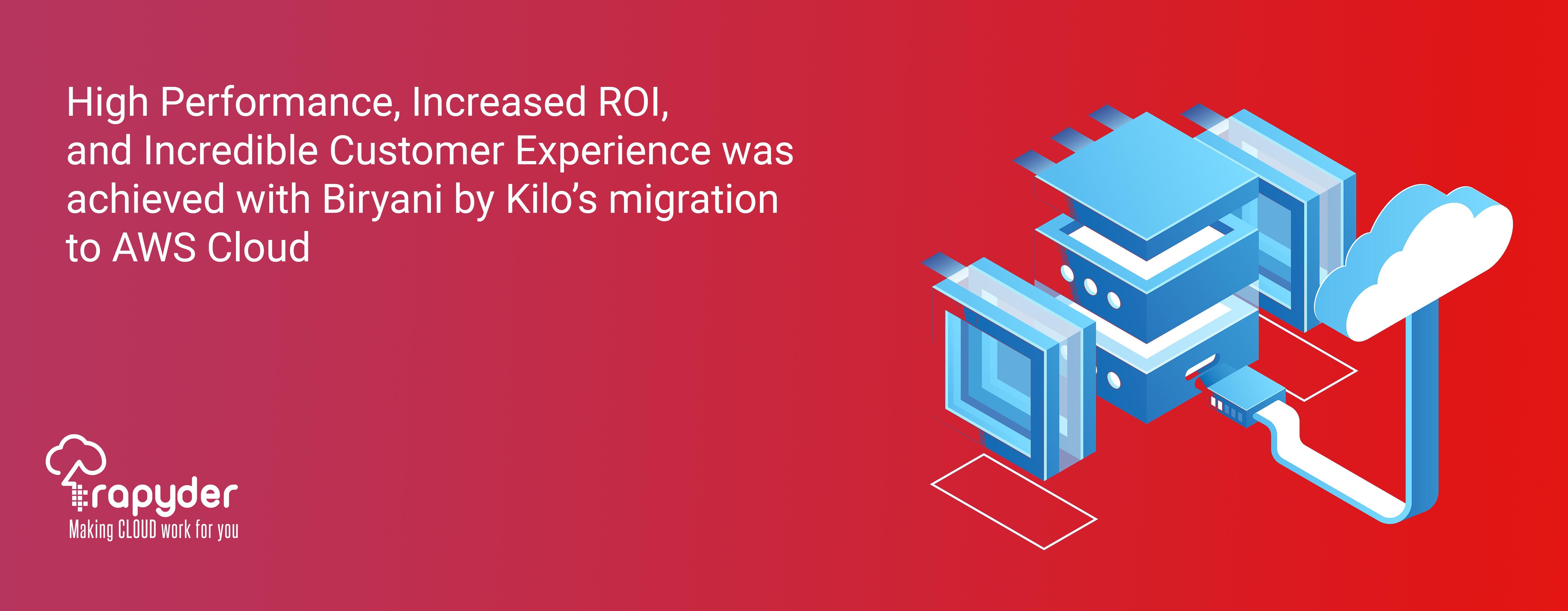High Performance, increased ROI, and incredible Customer Experience was achieved with Biryani by Kilo’s migration to AWS Cloud.