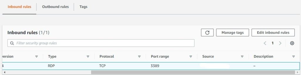 The ports configured initially with source points